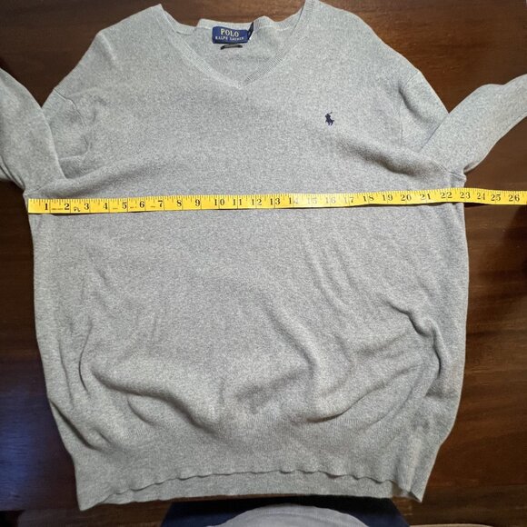 Polo Ralph Lauren Preppy Pony Logo Old Money Academia Cotton Sweater Teacher XL - Picture 6 of 10